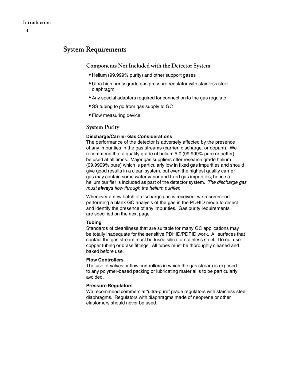 System requirements | VICI D-4-I-SH17-R User Manual | Page 8 / 25