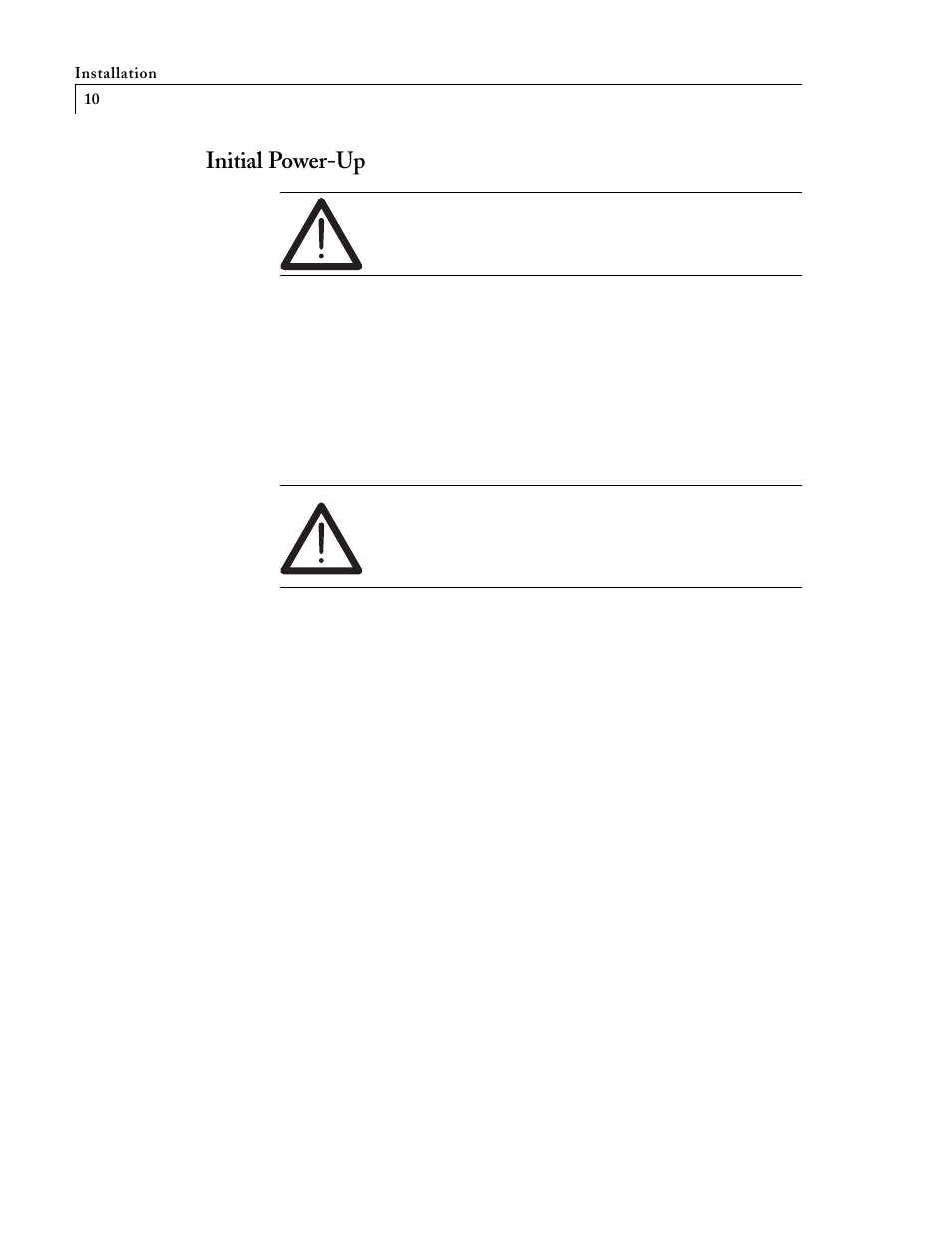 Initial power-up | VICI D-4-I-TQI-R User Manual | Page 11 / 19