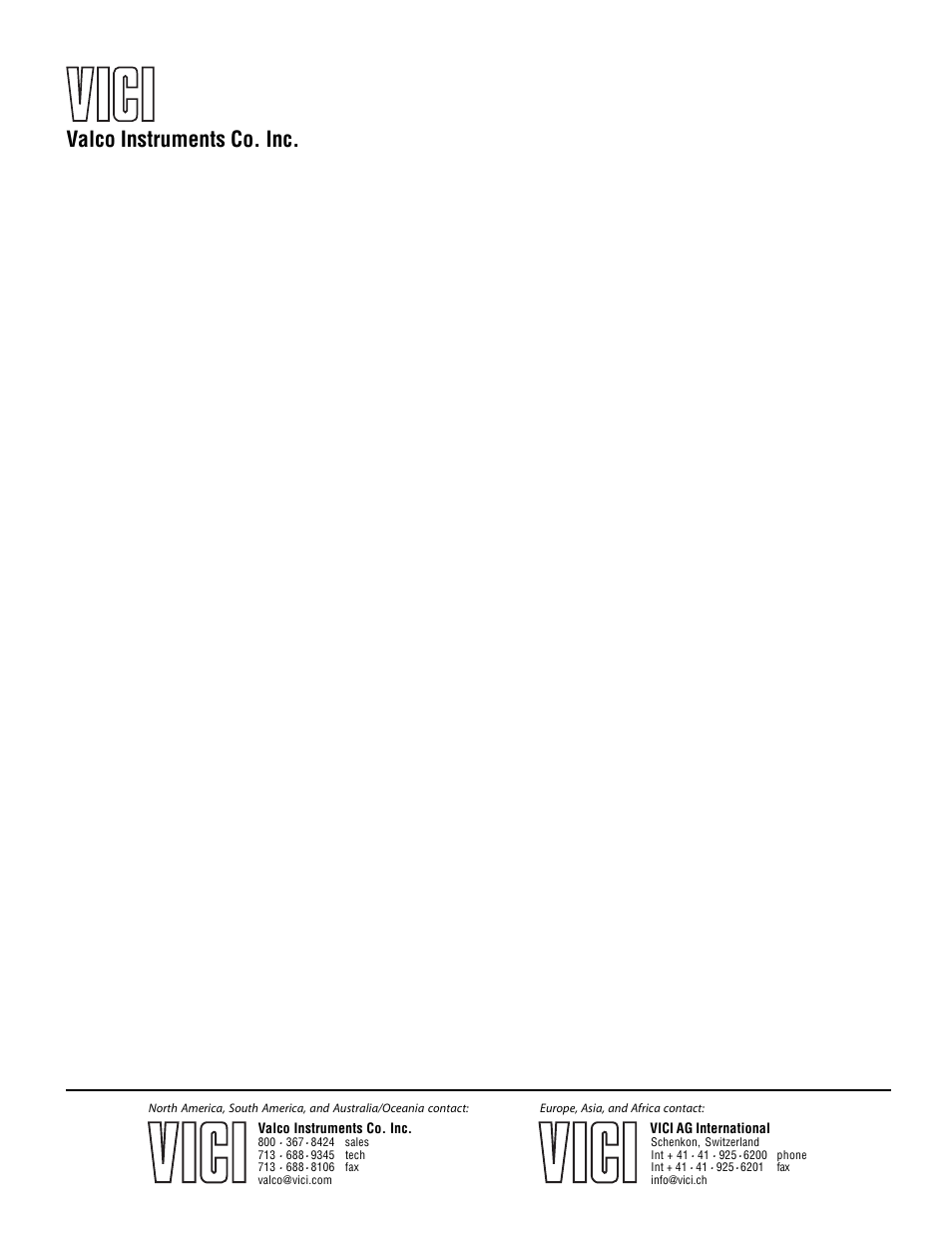 VICI TCD2 User Manual | 25 pages