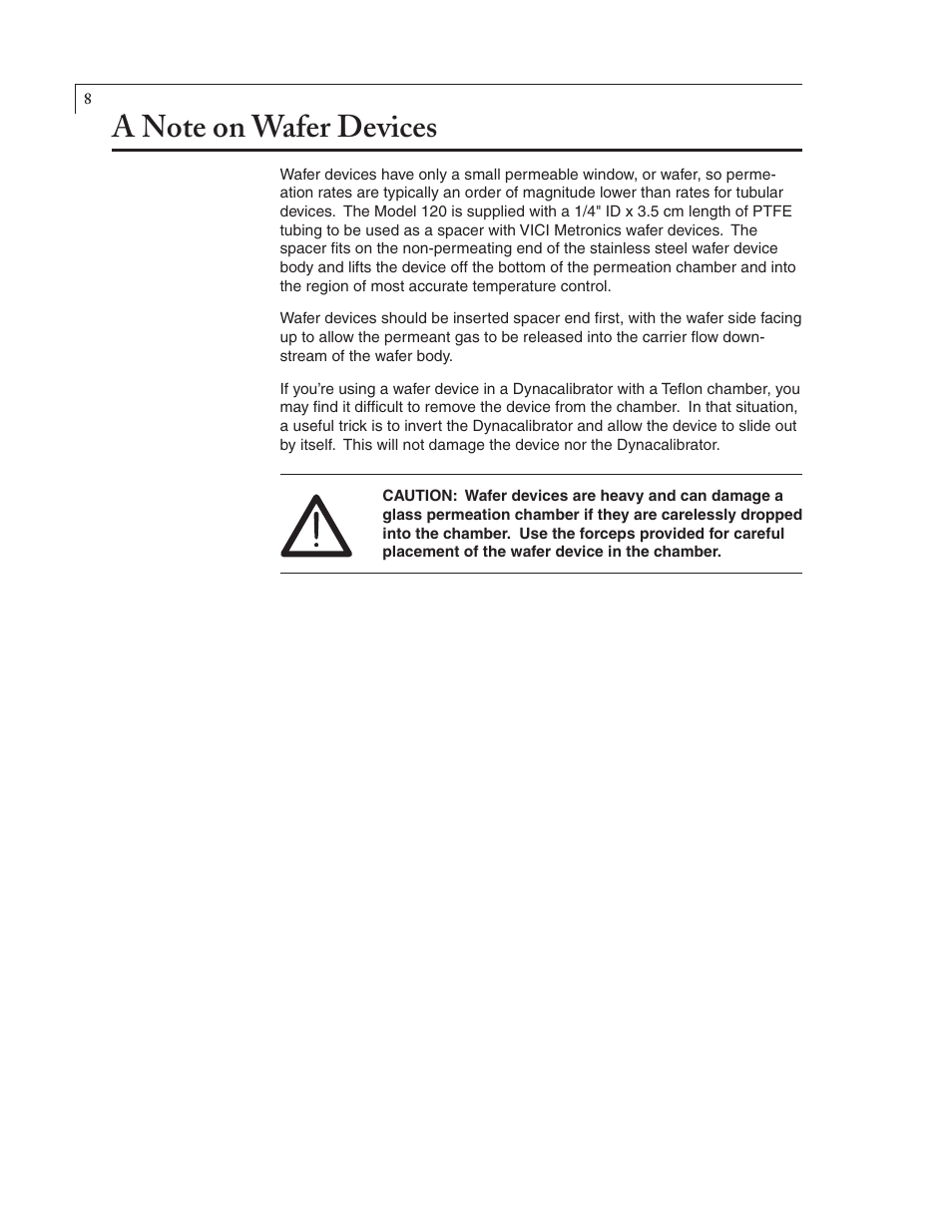 VICI 120 Dynacalibrator User Manual | Page 10 / 11