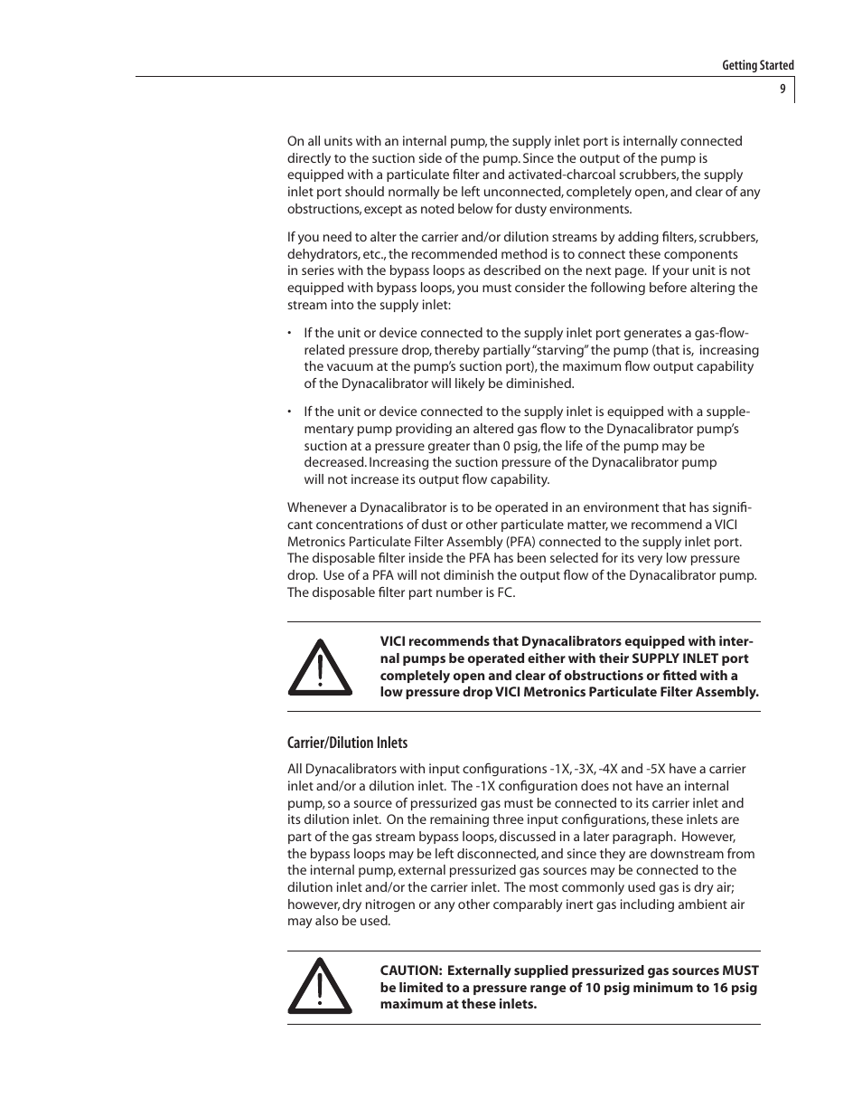 VICI 230 Dynacalibrator User Manual | Page 13 / 42