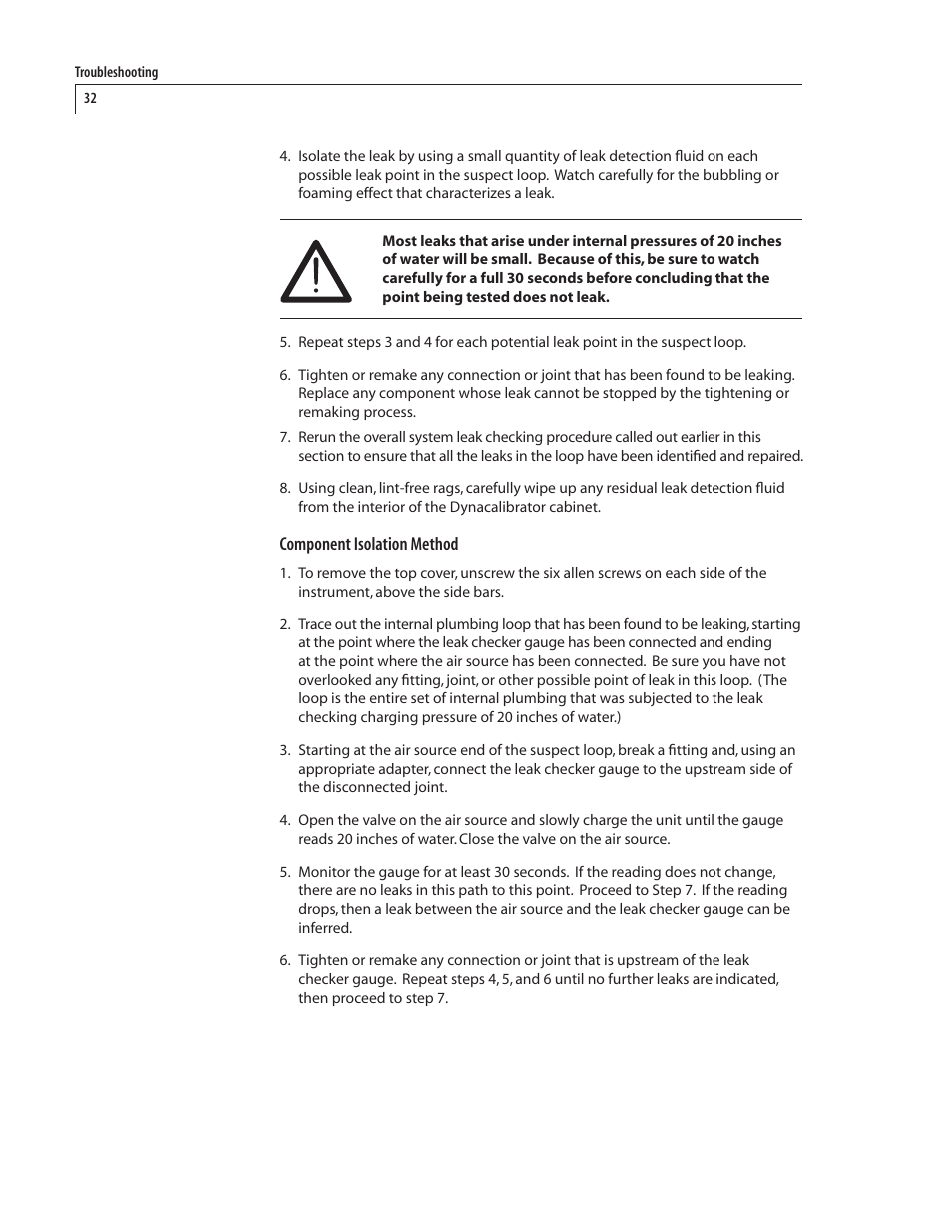 VICI 230 Dynacalibrator User Manual | Page 36 / 42