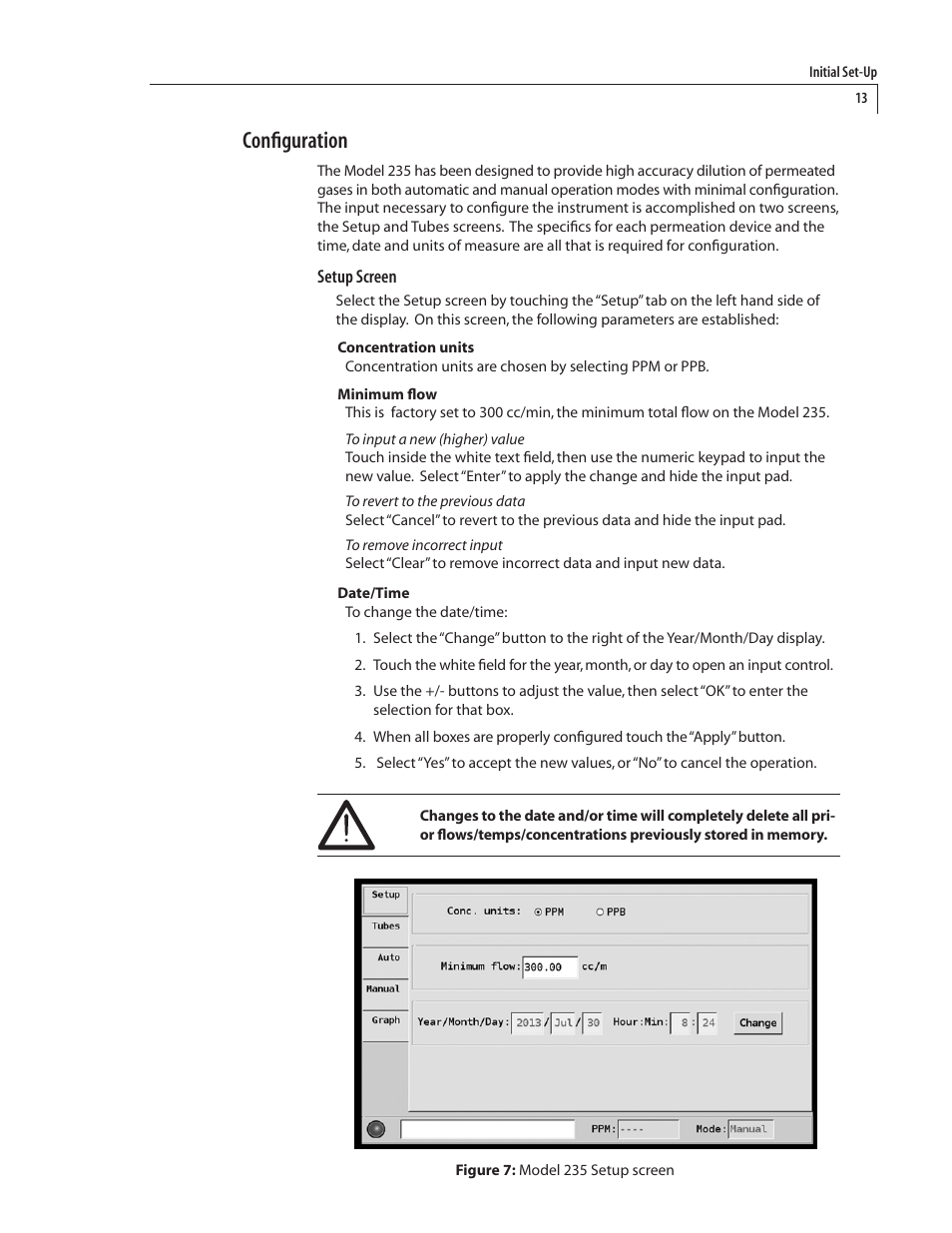 Configuration | VICI 235 Dynacalibrator User Manual | Page 17 / 31