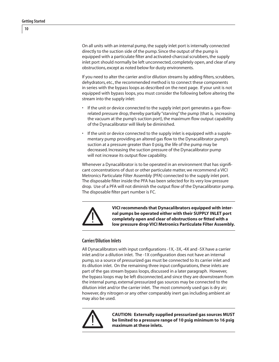VICI 340 Dynacalibrator User Manual | Page 14 / 44