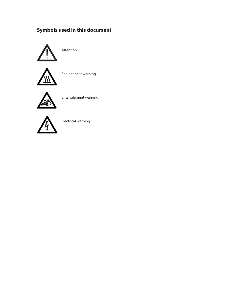 Symbols used in this document | VICI 340 Dynacalibrator User Manual | Page 2 / 44