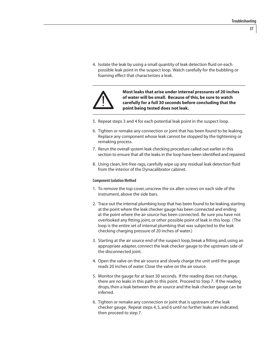 VICI 340 Dynacalibrator User Manual | Page 41 / 44