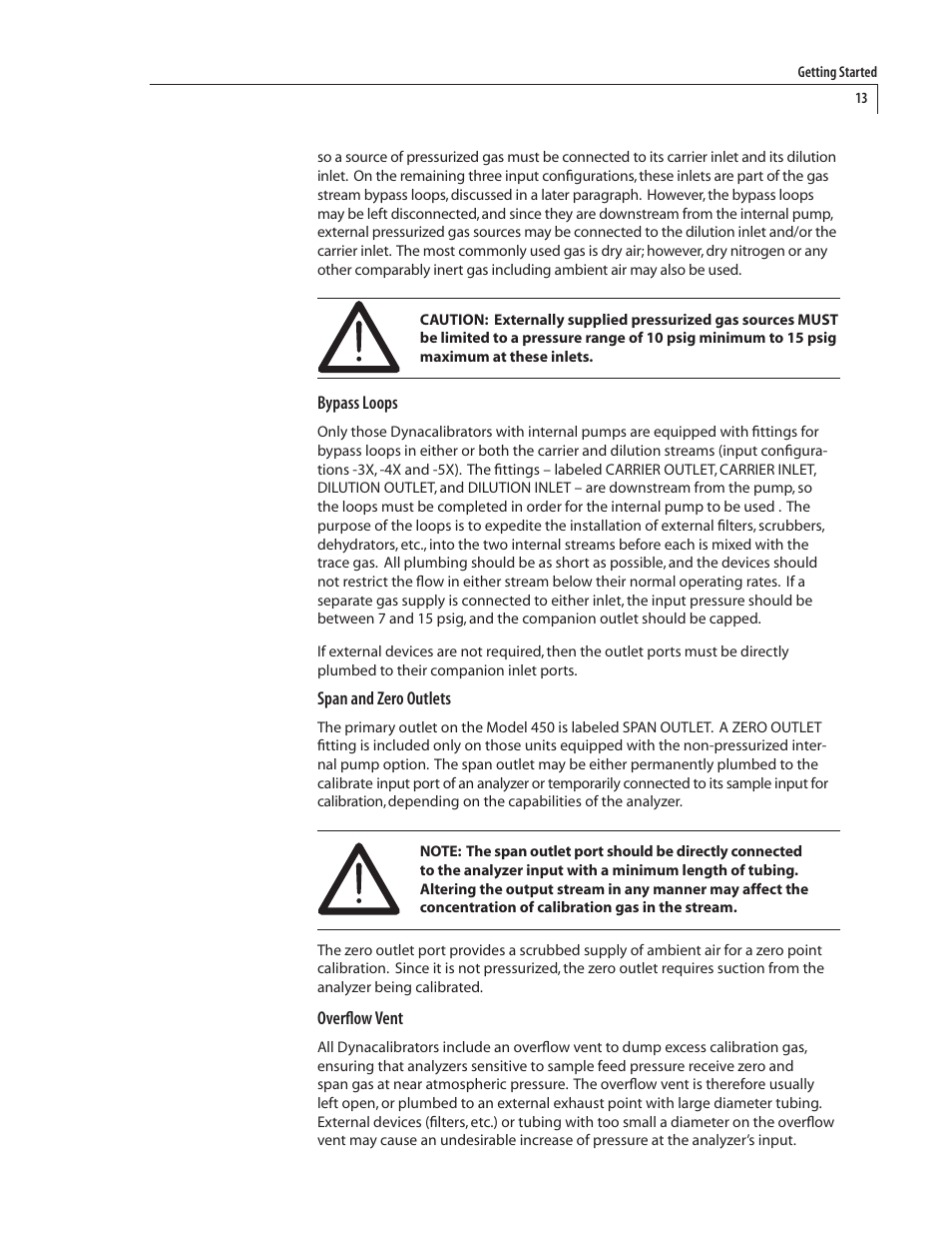 VICI 450 Dynacalibrator User Manual | Page 17 / 44
