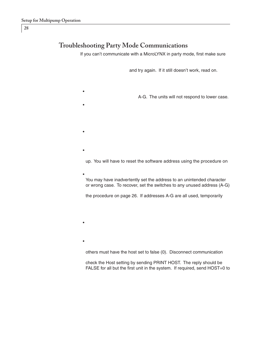 Troubleshooting party mode communications | VICI M Series User Manual | Page 32 / 34