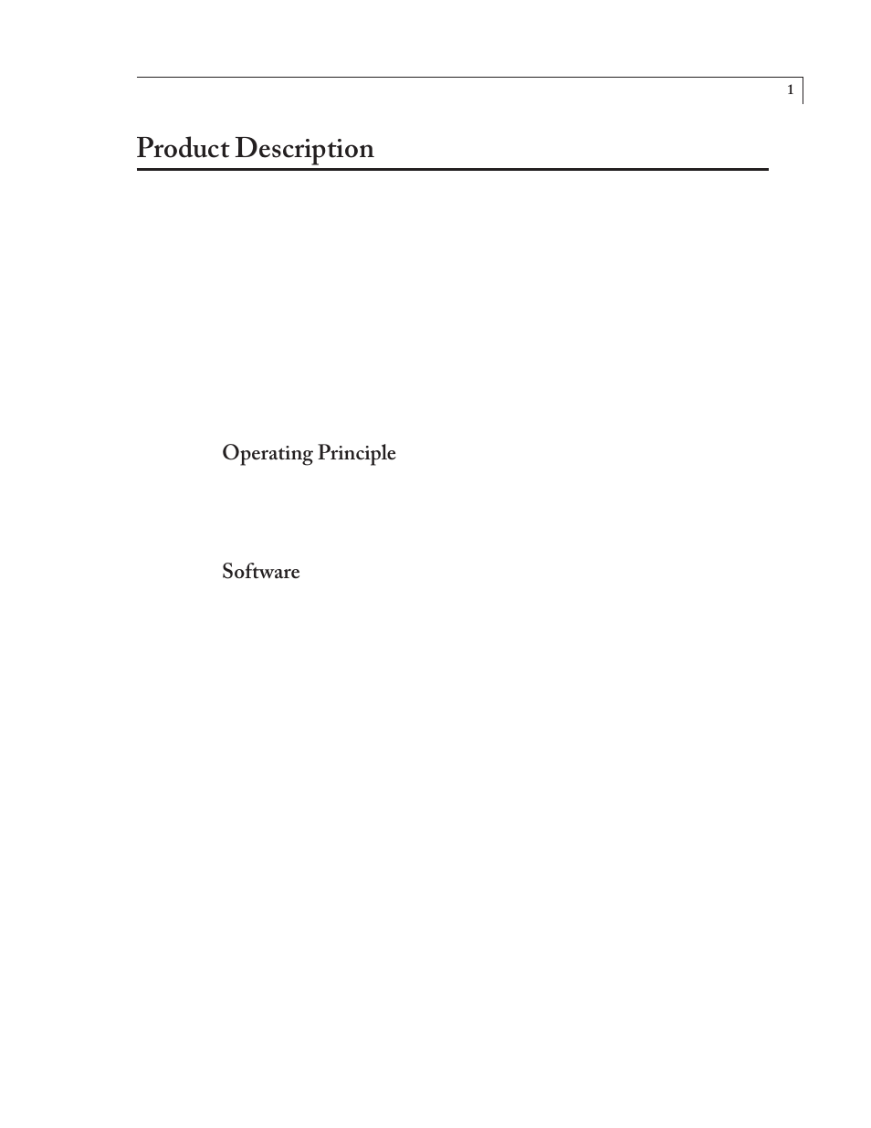 Product description, Operating principle, Software | VICI M Series User Manual | Page 5 / 34