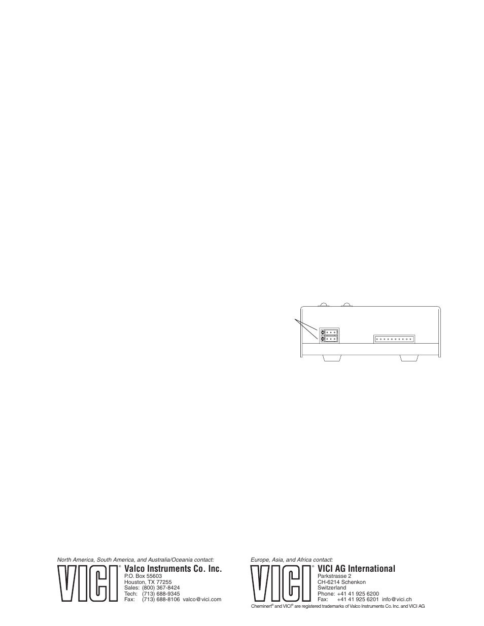 Rs-485 option | VICI Two Position Microelectric User Manual | Page 6 / 6