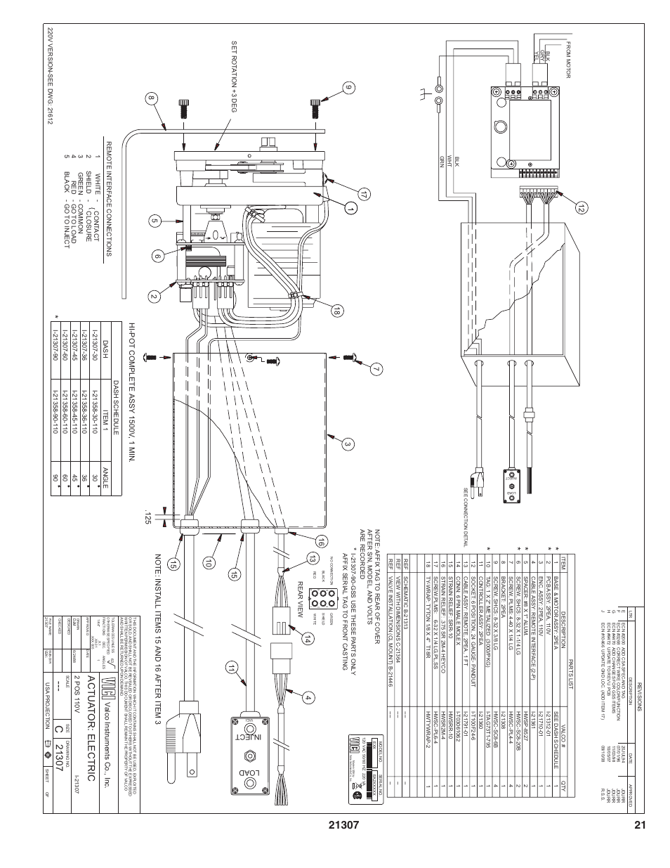 VICI Two position Standard electric User Manual | Page 23 / 27