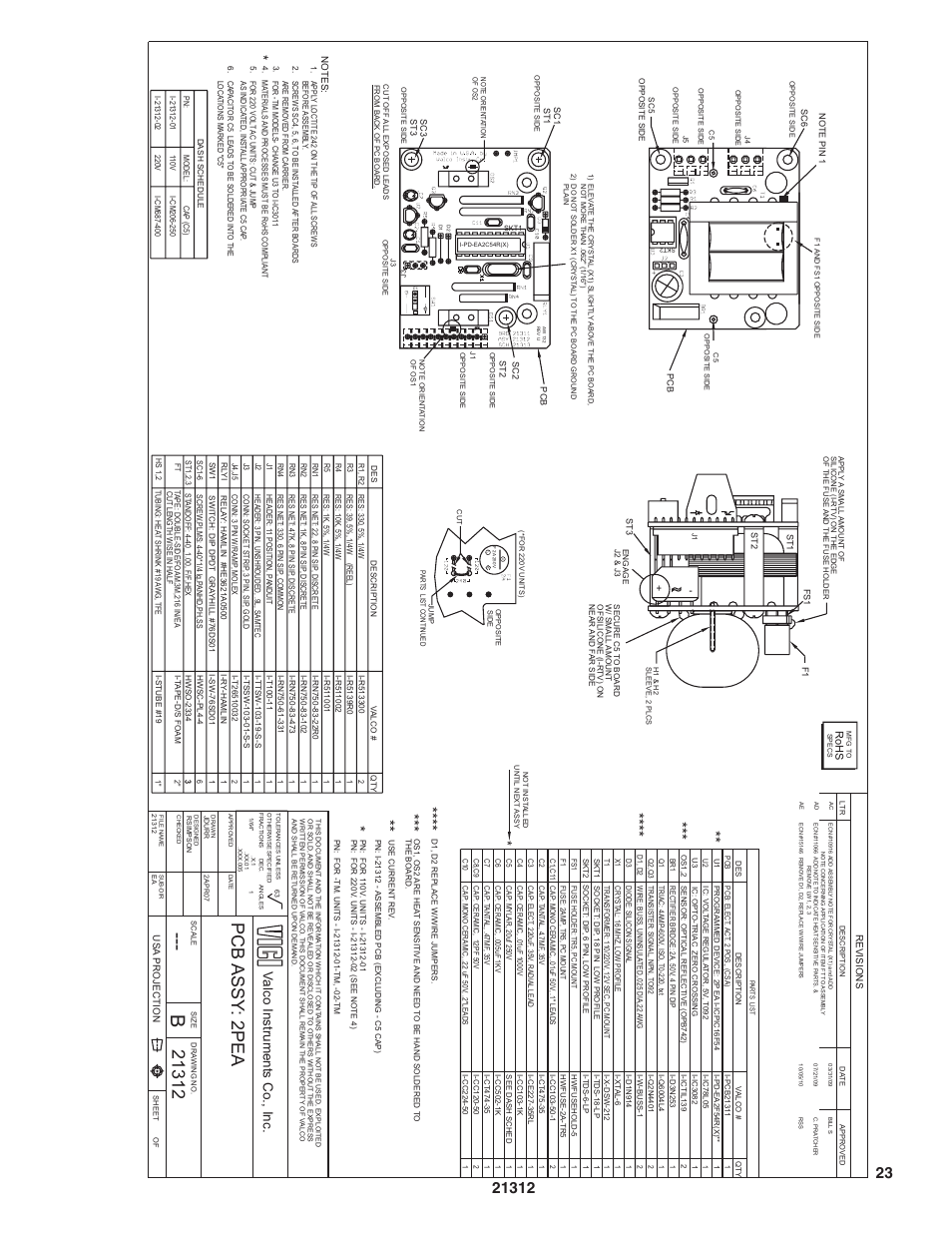 Valco instrument s co., inc, Rohs | VICI Two position Standard electric User Manual | Page 25 / 27
