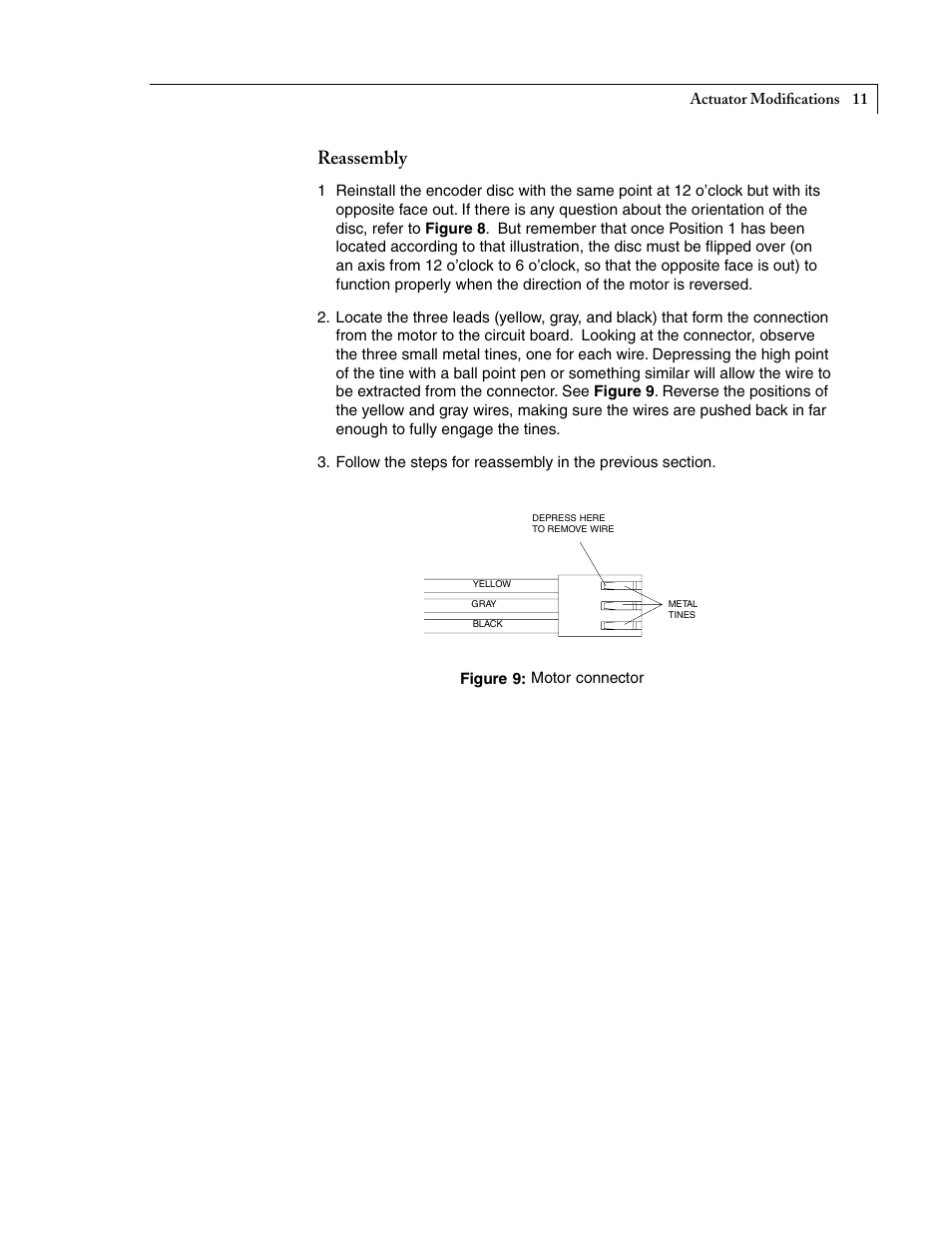 Reassembly | VICI Selectors (multiposition) Standard electric User Manual | Page 13 / 32