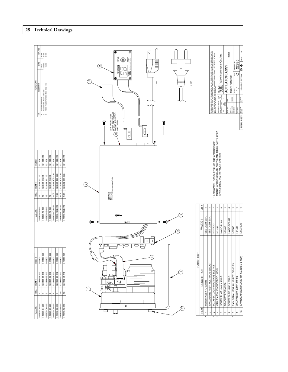 Technical drawings | VICI Selectors (multiposition) Standard electric User Manual | Page 30 / 32