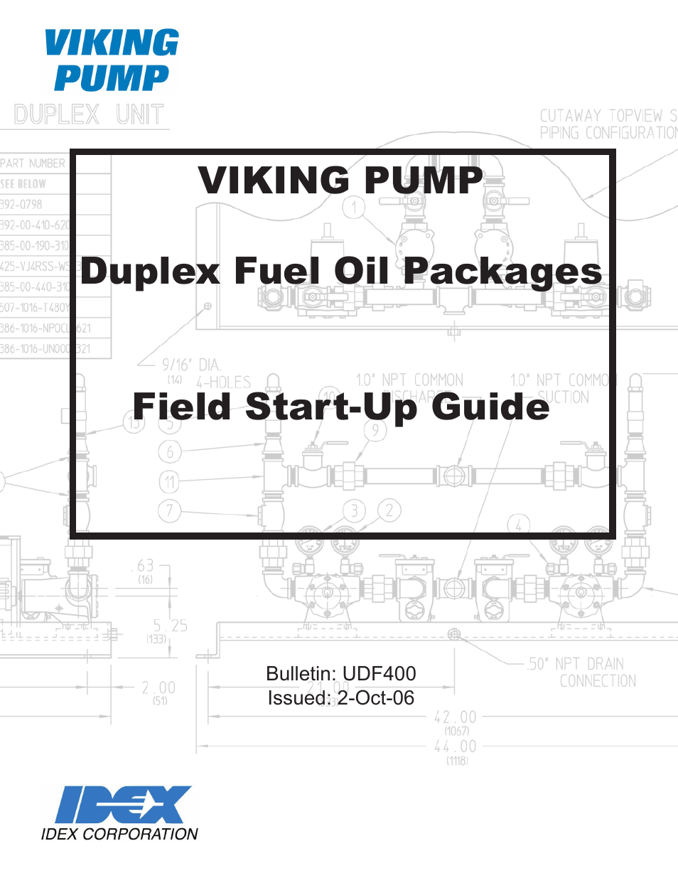 Viking Pump UDF400: DFO Start-UP Guide User Manual | 16 pages