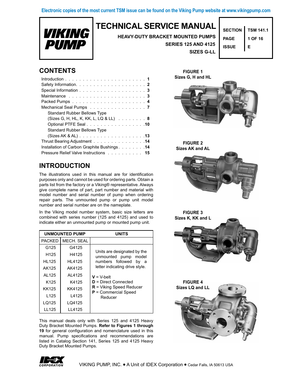 Viking Pump TSM141.1: G-LL 125/4125 User Manual | 16 pages