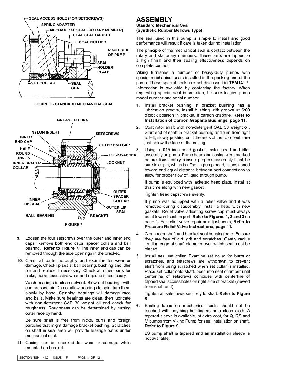 Assembly | Viking Pump TSM141.2: LS-M 125/4125 User Manual | Page 8 / 12