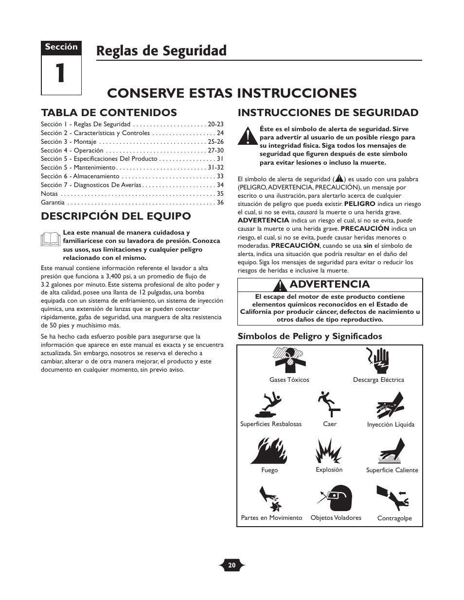 Briggs & Stratton 01988-1 User Manual | Page 20 / 36