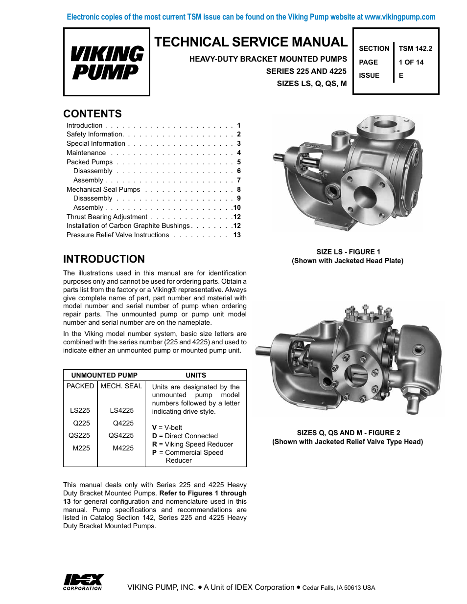 Viking Pump TSM142.2: LS-M 225/4225 User Manual | 14 pages