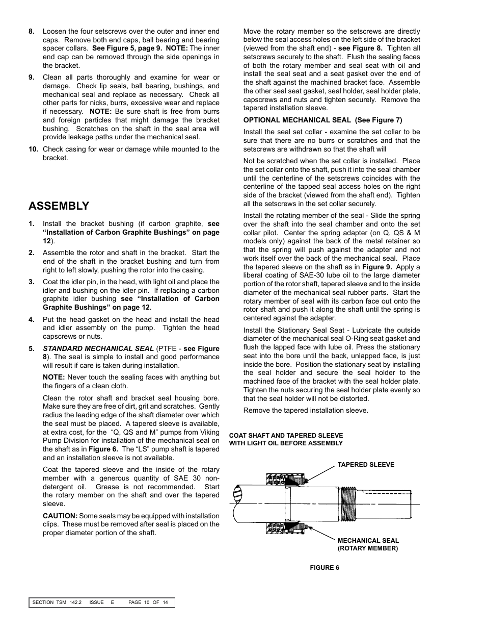 Assembly | Viking Pump TSM142.2: LS-M 225/4225 User Manual | Page 10 / 14