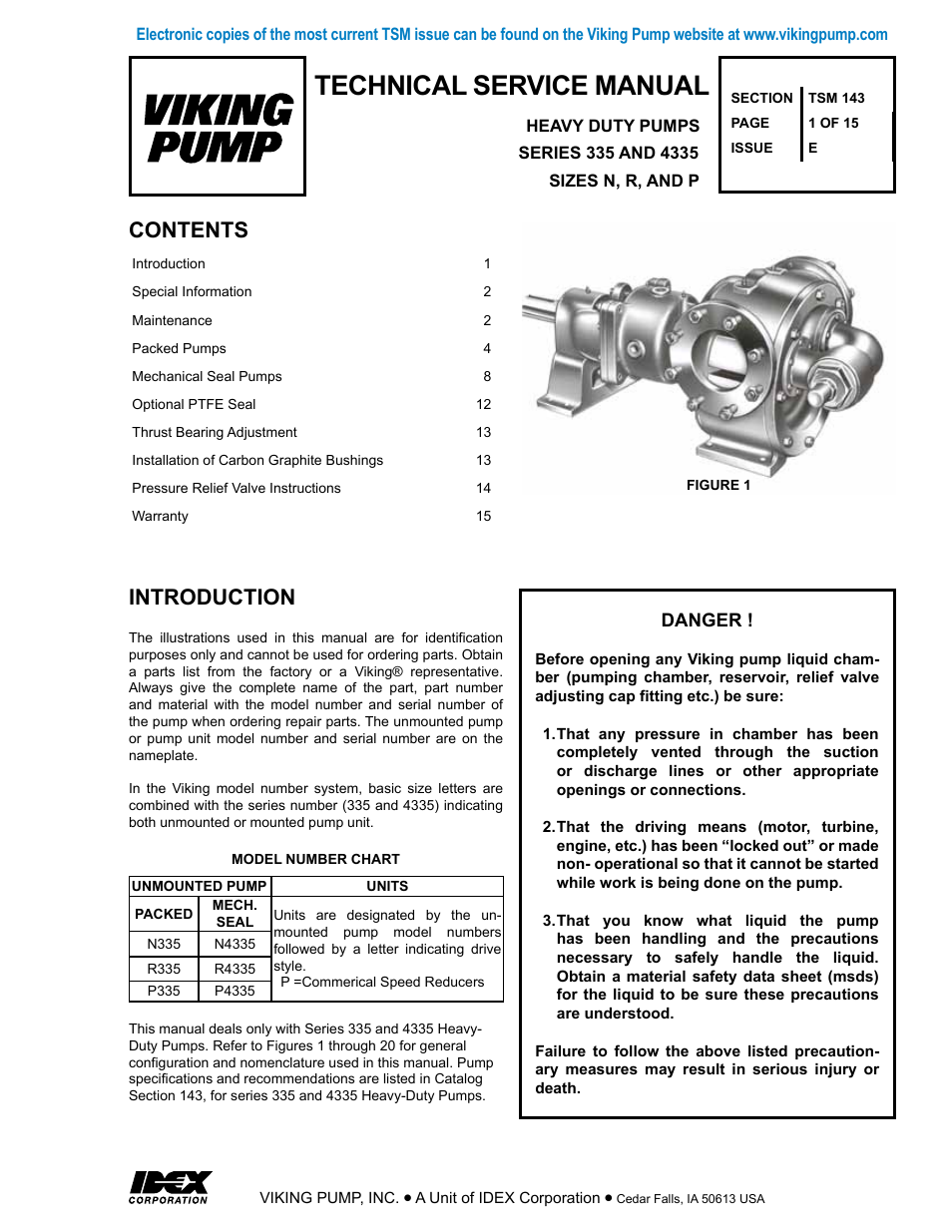 Viking Pump TSM143: N-P 335/4335 User Manual | 15 pages