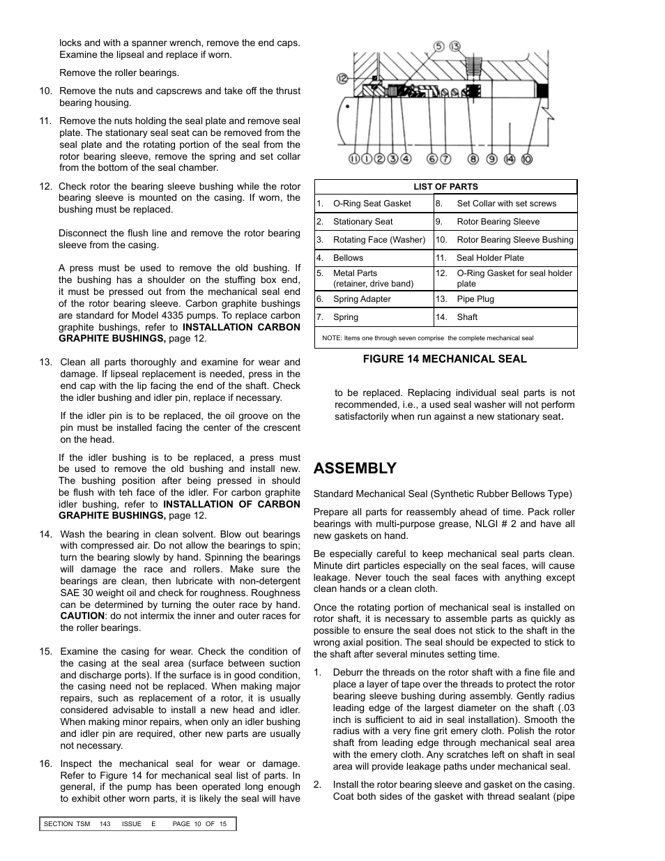 Assembly | Viking Pump TSM143: N-P 335/4335 User Manual | Page 10 / 15