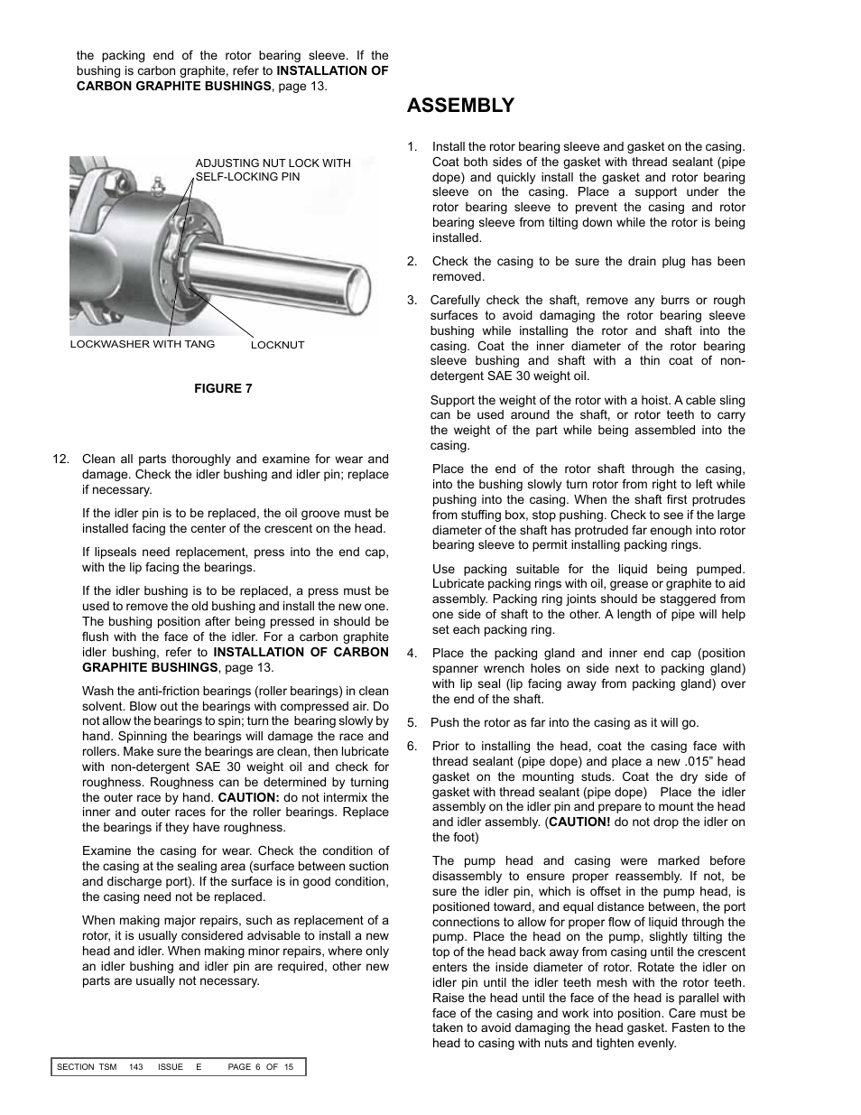 Assembly | Viking Pump TSM143: N-P 335/4335 User Manual | Page 6 / 15