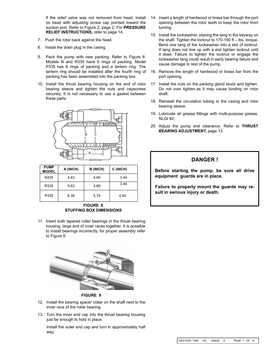 Danger | Viking Pump TSM143: N-P 335/4335 User Manual | Page 7 / 15