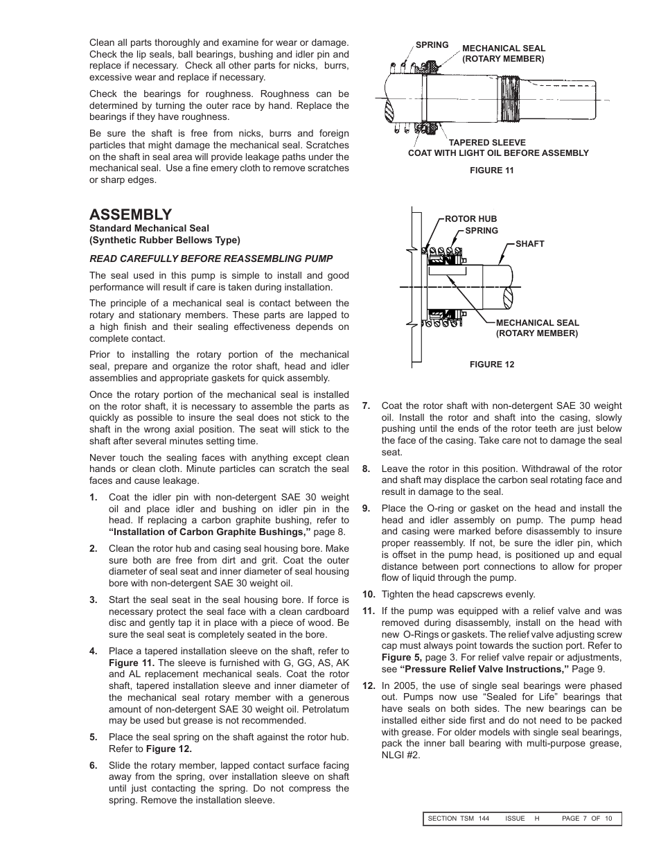 Assembly | Viking Pump TSM144: GG-AL 495/4195 User Manual | Page 7 / 10