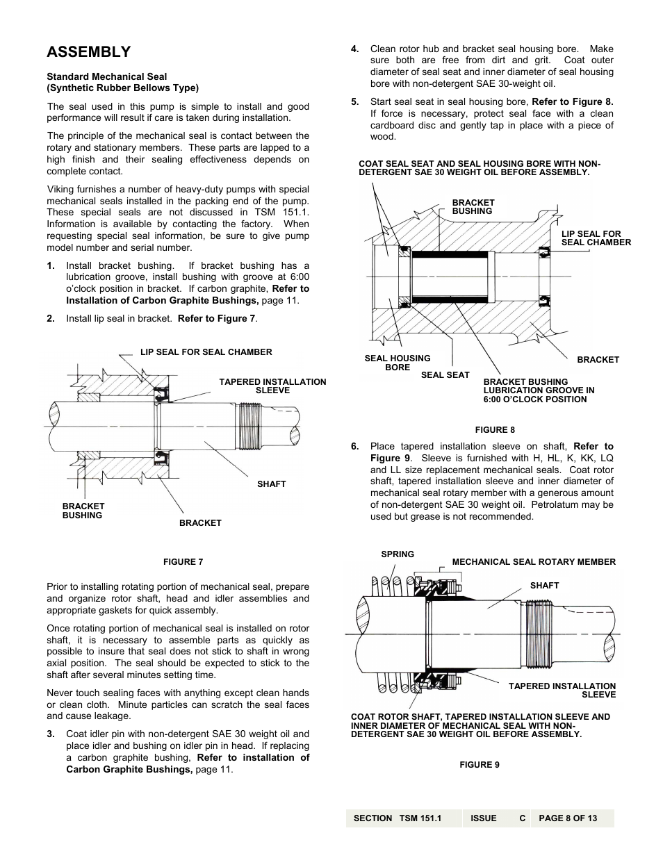 Assembly | Viking Pump TSM151.1: H-LL 123/4123 User Manual | Page 8 / 13