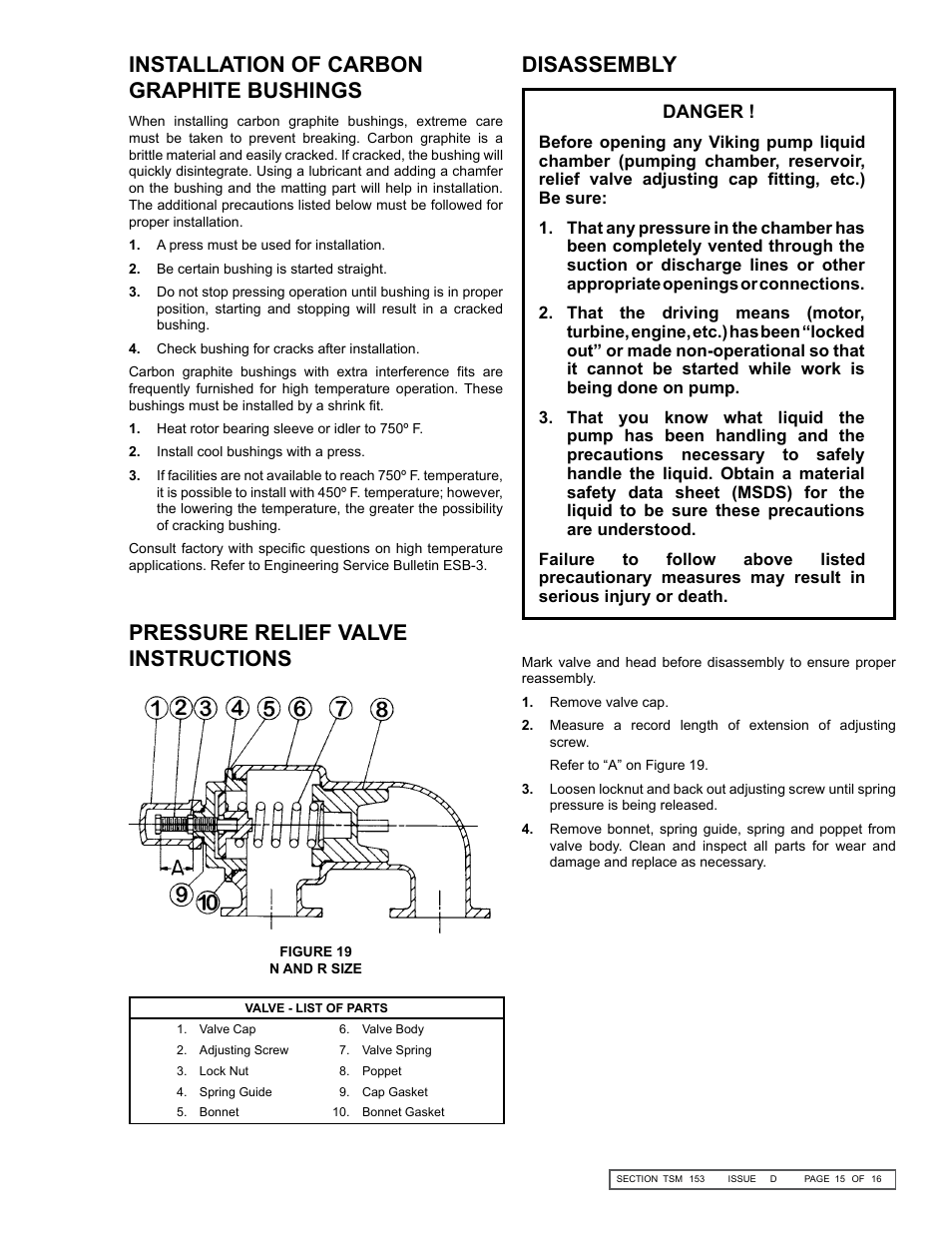 Disassembly | Viking Pump TSM153: N-R 333/4333 User Manual | Page 15 / 16