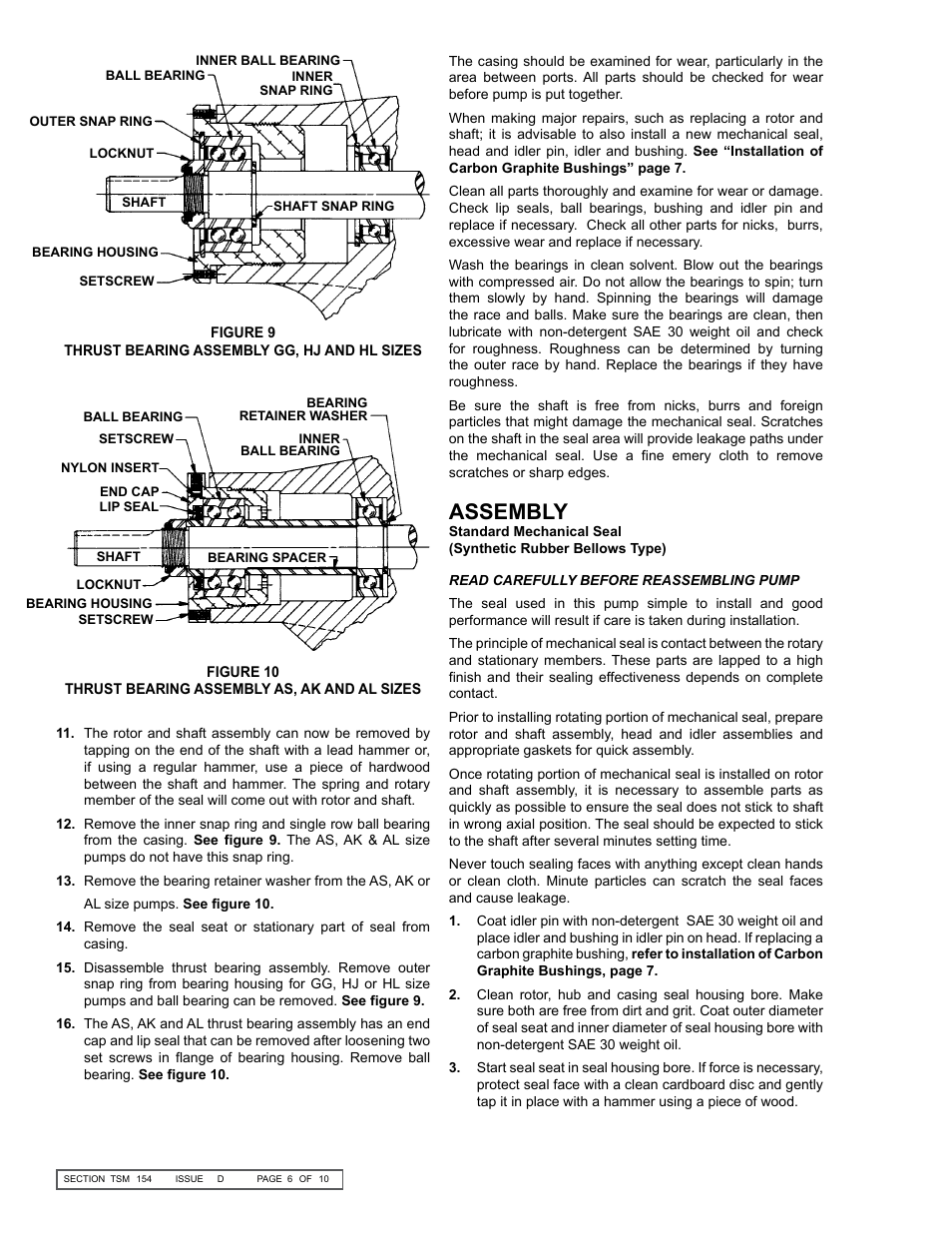 Assembly | Viking Pump TSM154: GG-AL 493/4193 User Manual | Page 6 / 10