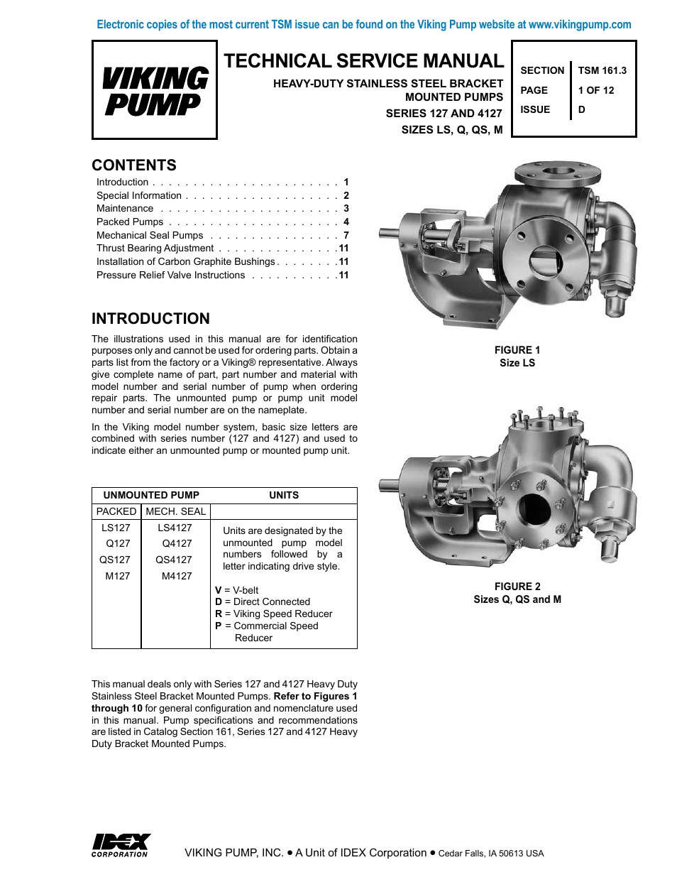 Viking Pump TSM161.3: LS-M 127/4127 User Manual | 12 pages