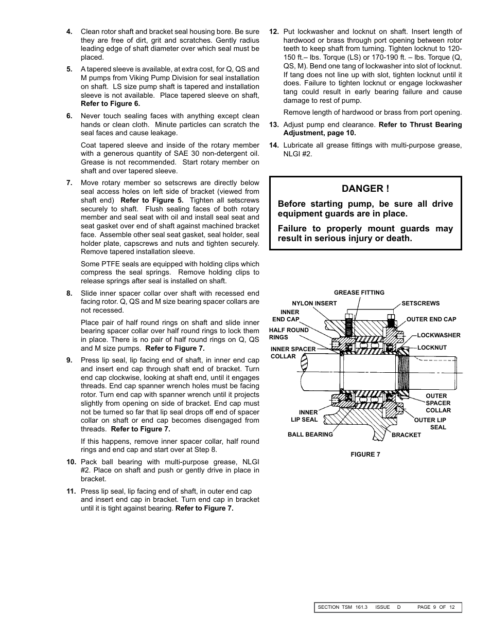 Danger | Viking Pump TSM161.3: LS-M 127/4127 User Manual | Page 9 / 12