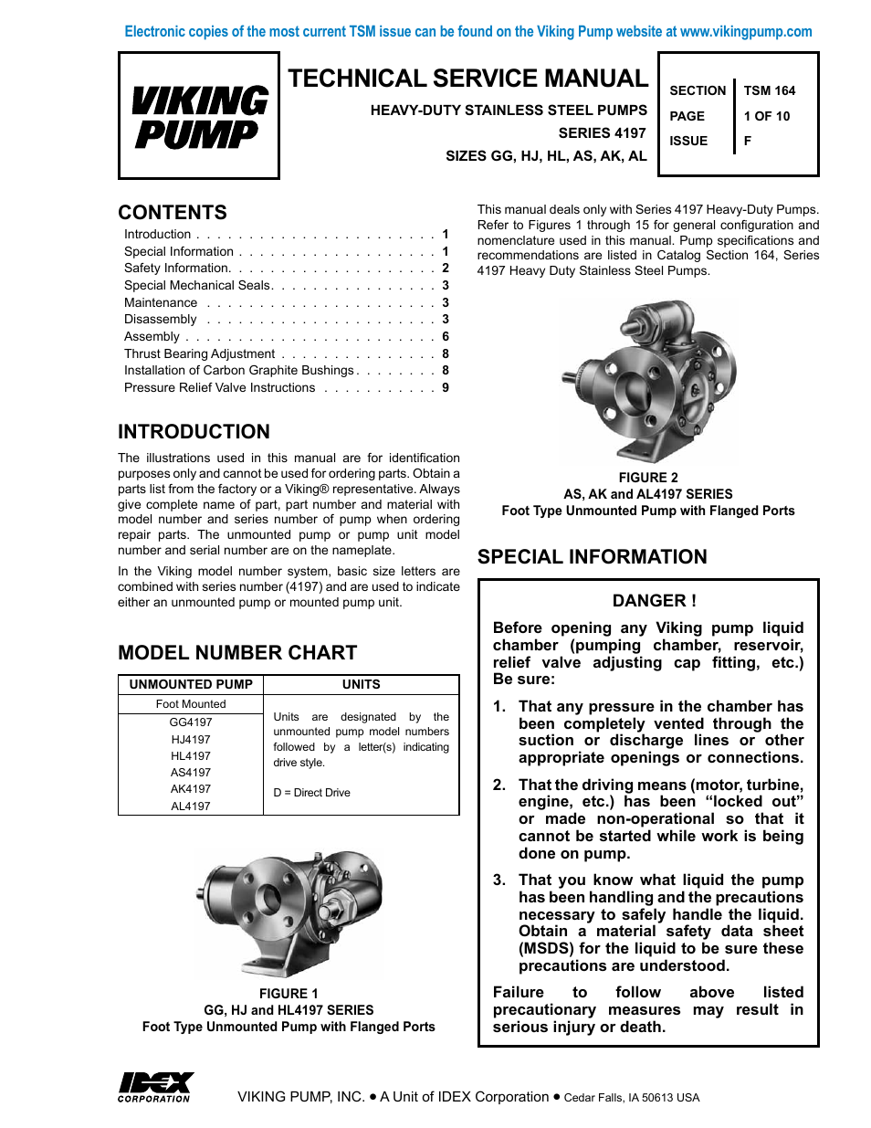 Viking Pump TSM164: GG-AL 4197 User Manual | 10 pages