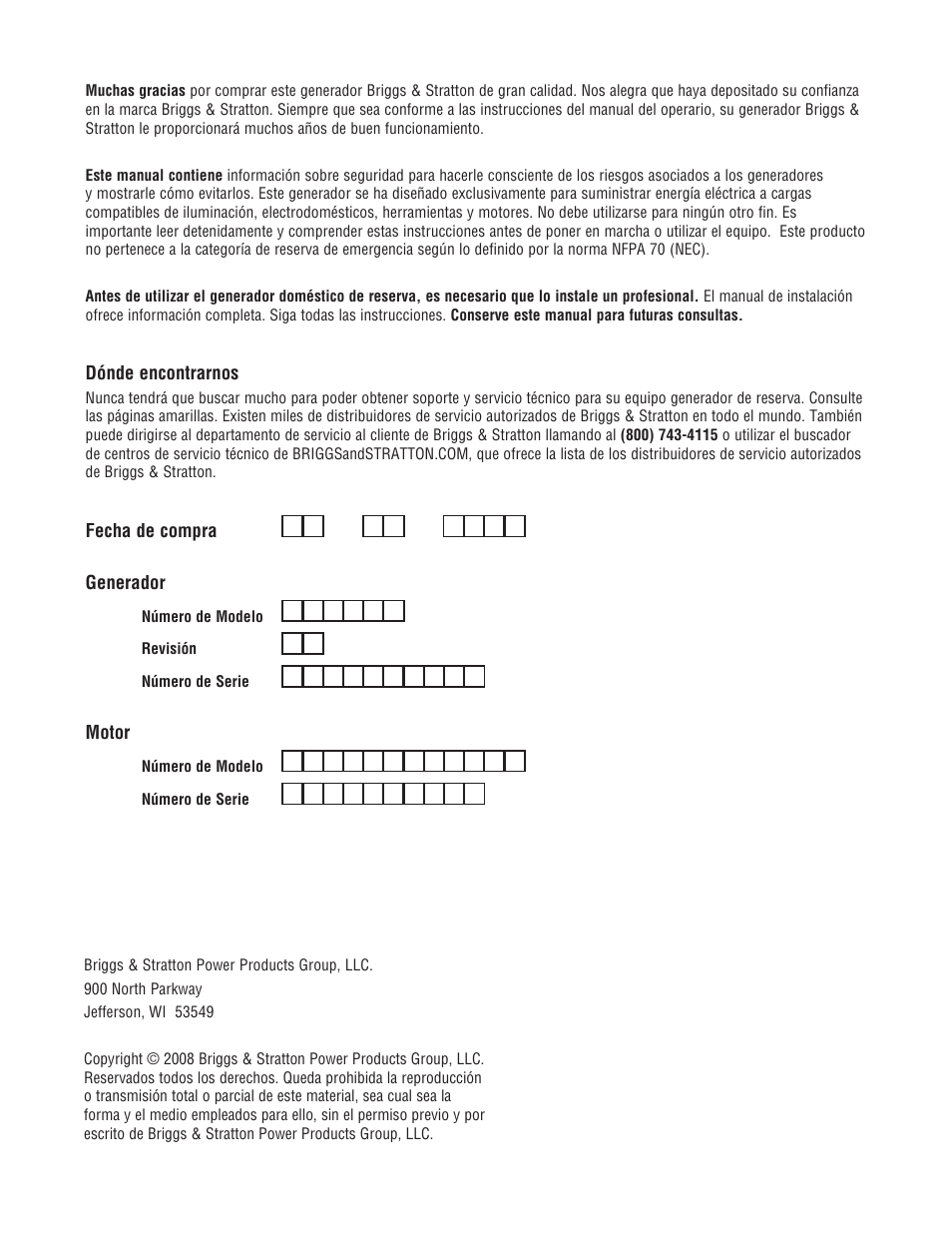 Briggs & Stratton 30000 SERIES User Manual | Page 22 / 60