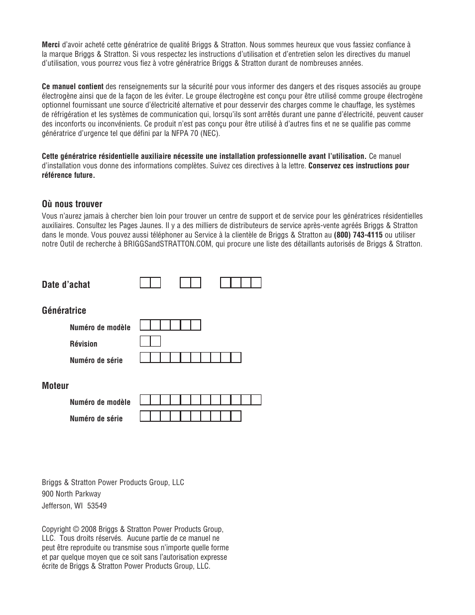 Briggs & Stratton 30000 SERIES User Manual | Page 42 / 60