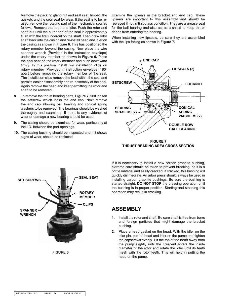 Assembly | Viking Pump TSM211: F-G 724/4724 User Manual | Page 6 / 8