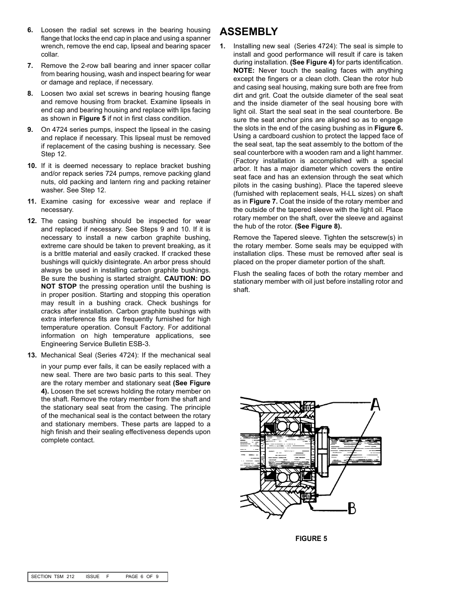 Assembly | Viking Pump TSM212: H-LL 724/4724 User Manual | Page 6 / 9