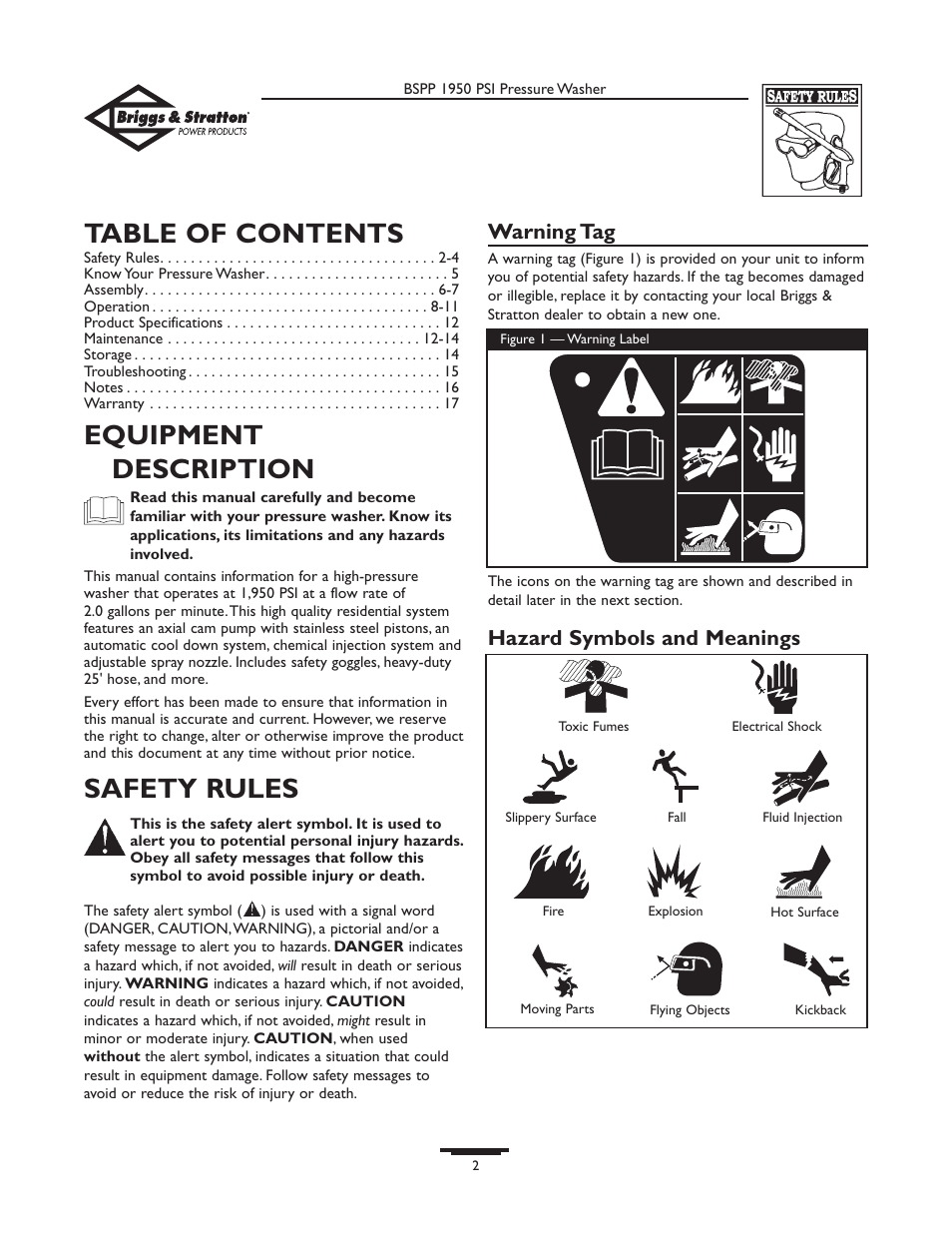 Briggs & Stratton 20222 User Manual | Page 2 / 80