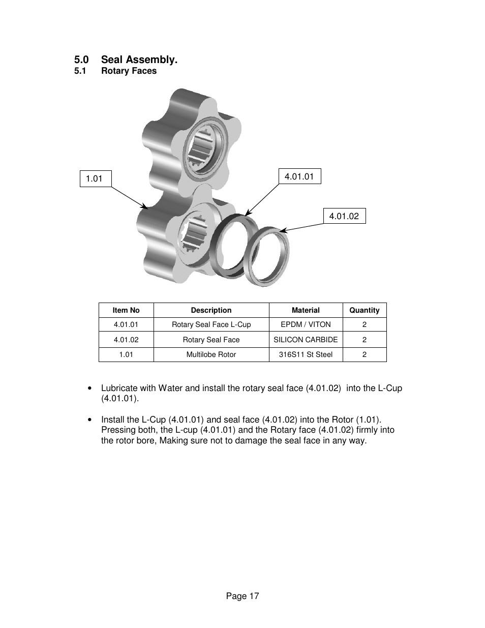 0 seal assembly | Viking Pump TSM275: AL-05 User Manual | Page 17 / 33