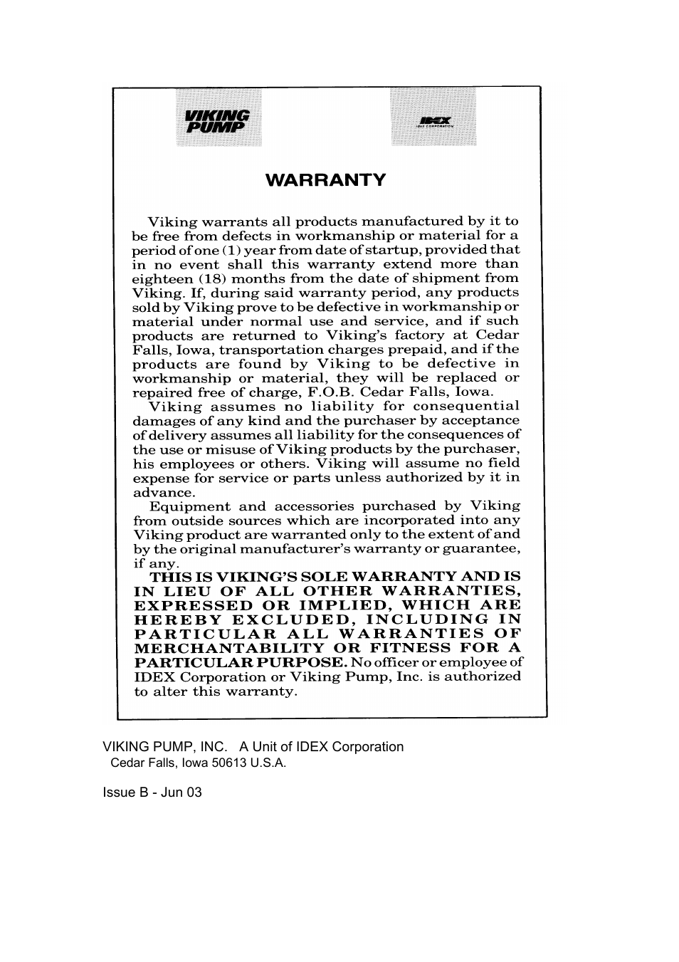 Viking Pump TSM280: Duralobe (Discontinued) User Manual | Page 2 / 78