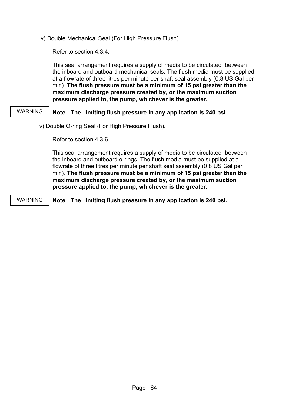 Viking Pump TSM280: Duralobe (Discontinued) User Manual | Page 66 / 78