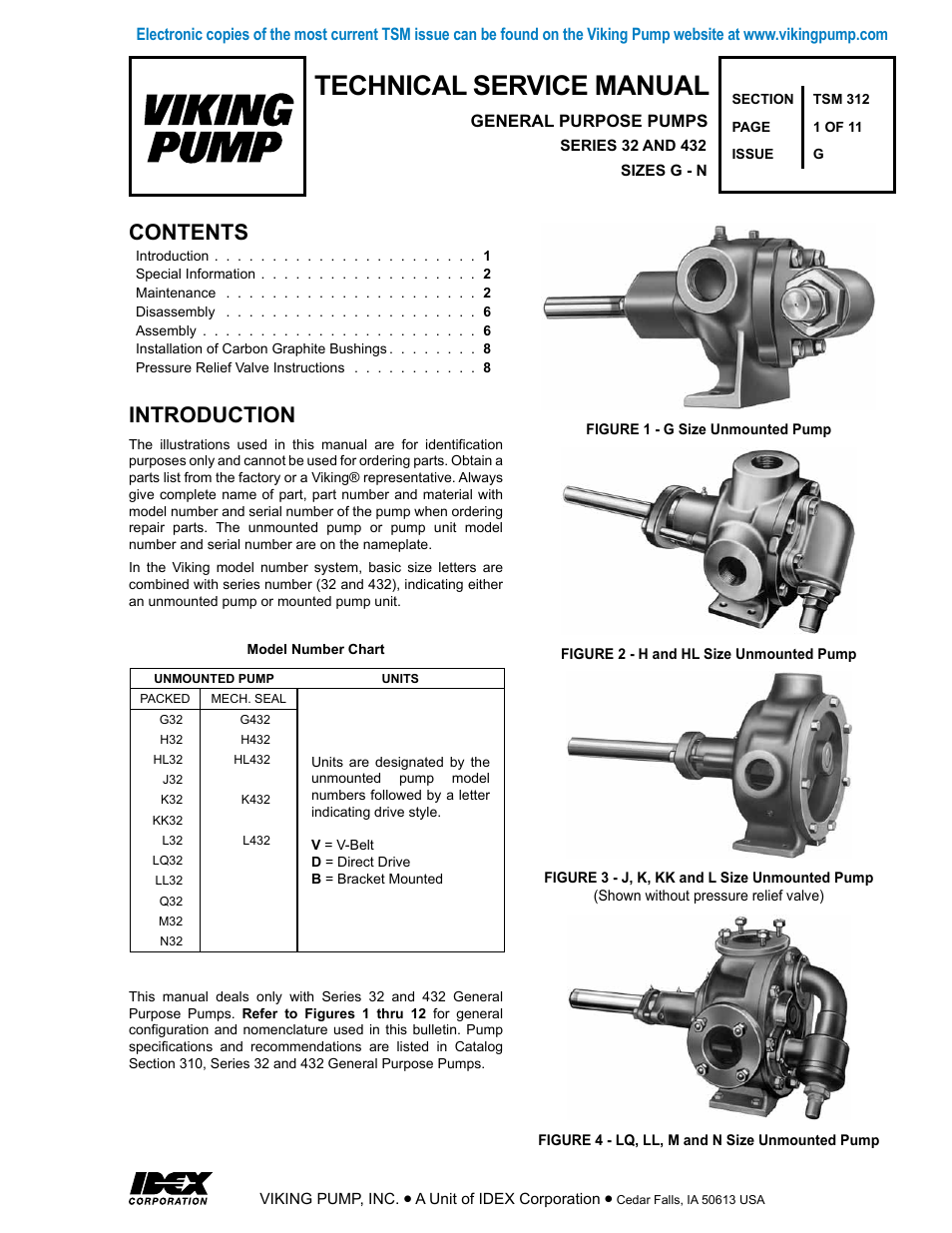 Viking Pump TSM312: G-N 32/432 User Manual | 11 pages