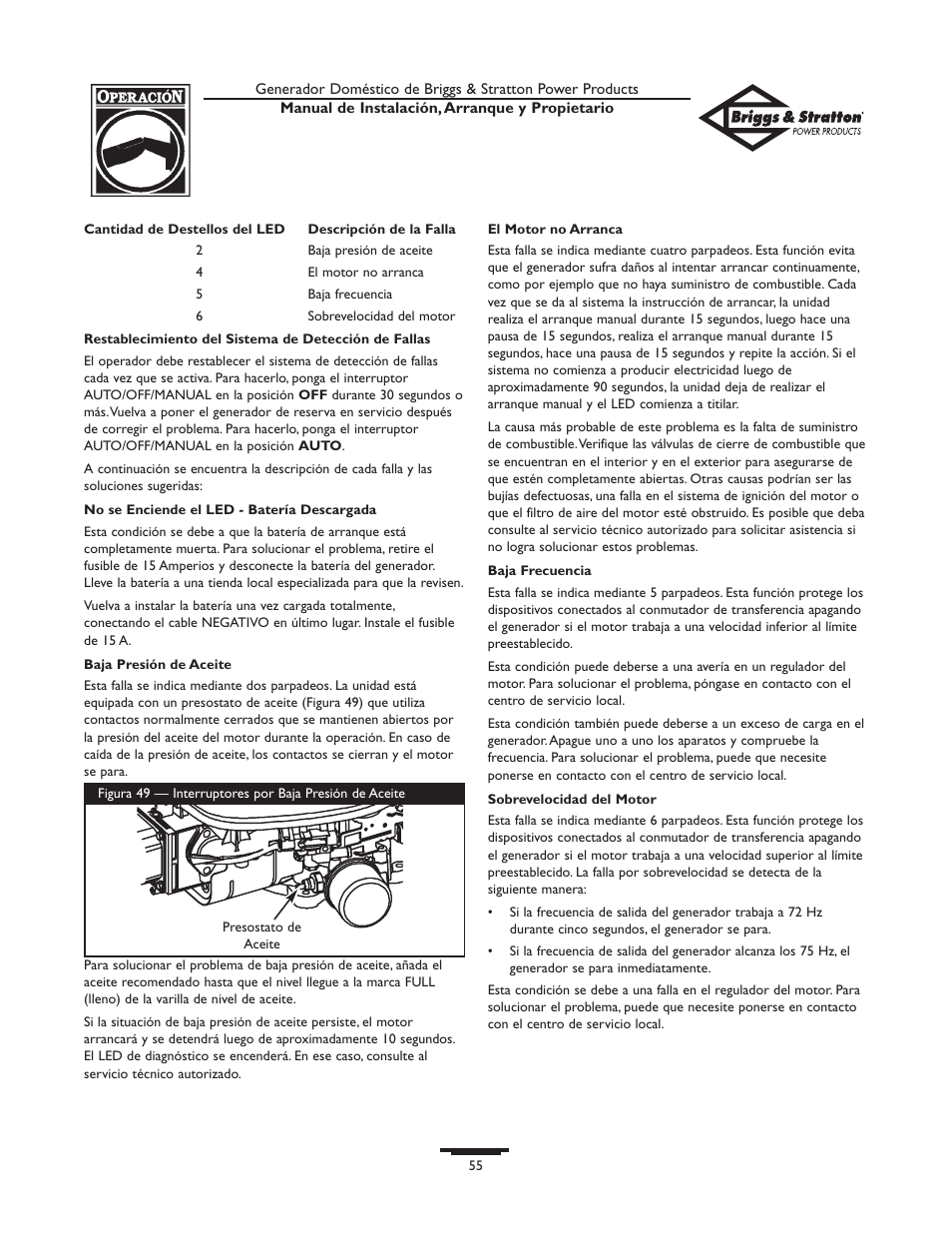 Briggs & Stratton 01897-0 User Manual | Page 55 / 84