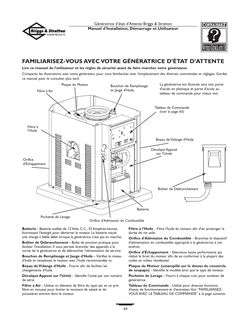 Briggs & Stratton 01897-0 User Manual | Page 64 / 84