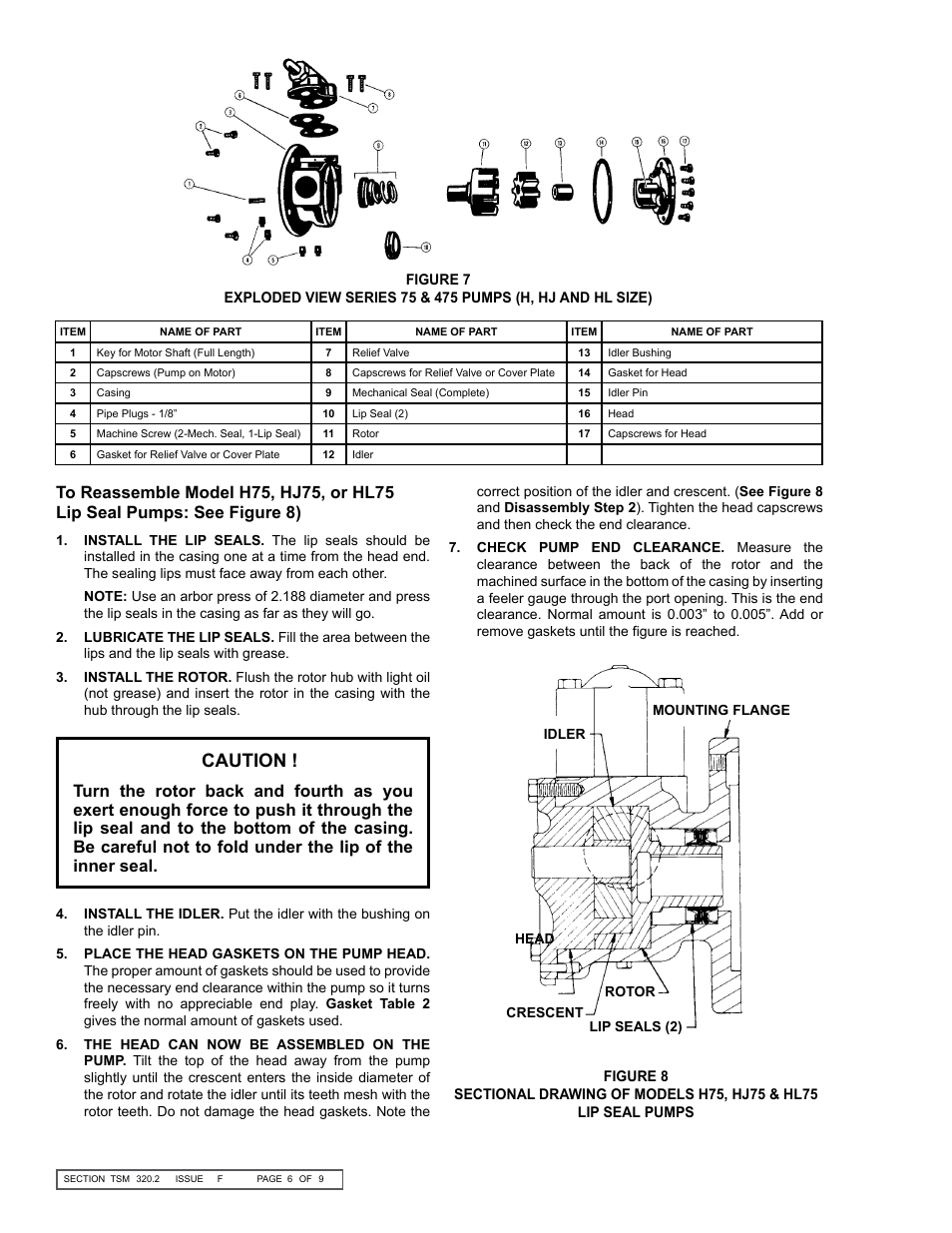 Caution | Viking Pump TSM320.2: GG-HL 75/475 User Manual | Page 6 / 9