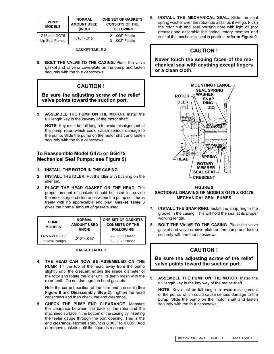 Caution | Viking Pump TSM320.2: GG-HL 75/475 User Manual | Page 7 / 9