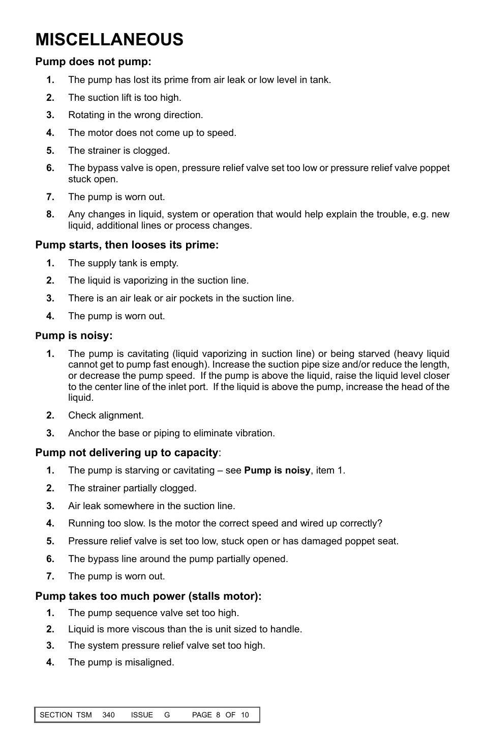 Miscellaneous | Viking Pump TSM340.0: SG-04, -05, -07 User Manual | Page 8 / 10