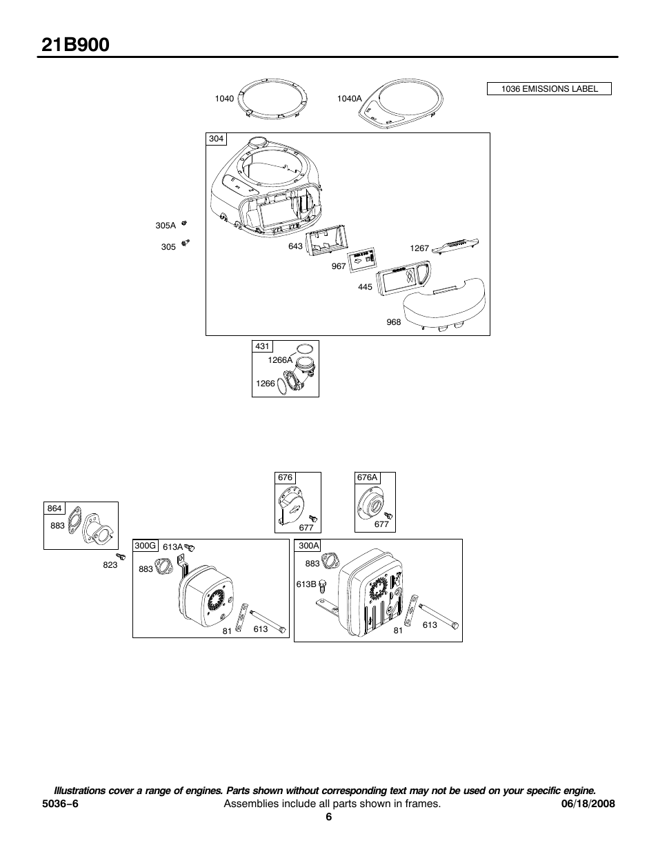 Briggs & Stratton 21B900 User Manual | Page 6 / 17